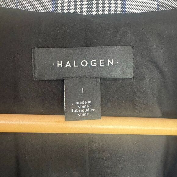 Plaid Blazer Women's Double Breasted Checkered Career Jacket Gray Blue - Picture 6 of 8